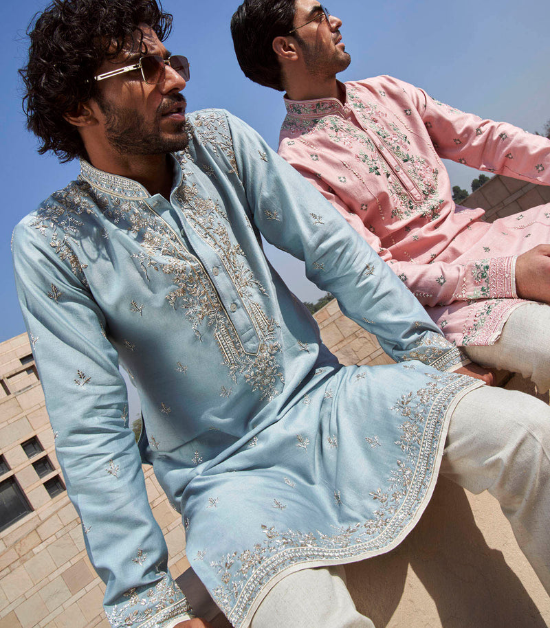 POWDER BLUE KURTA SET