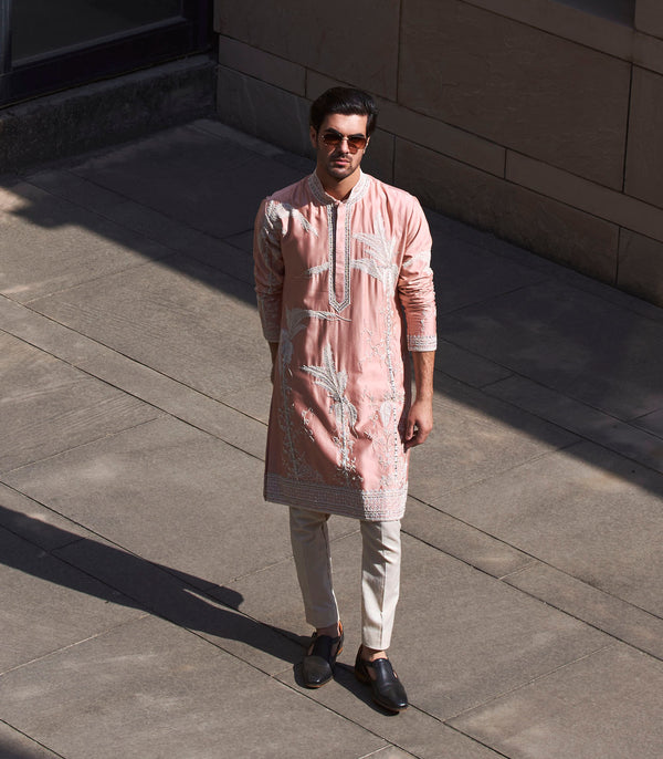 BOTTLE PALM TREE KURTA SET