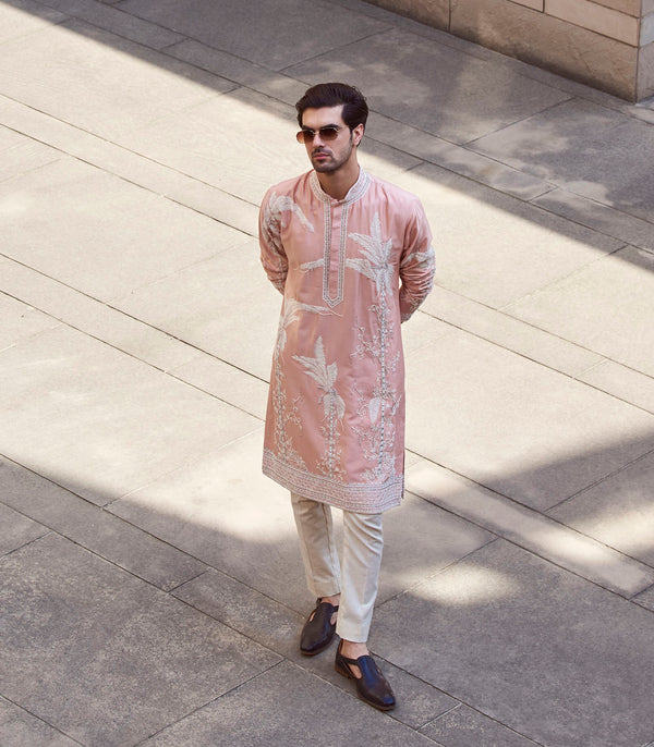 BOTTLE PALM TREE KURTA SET