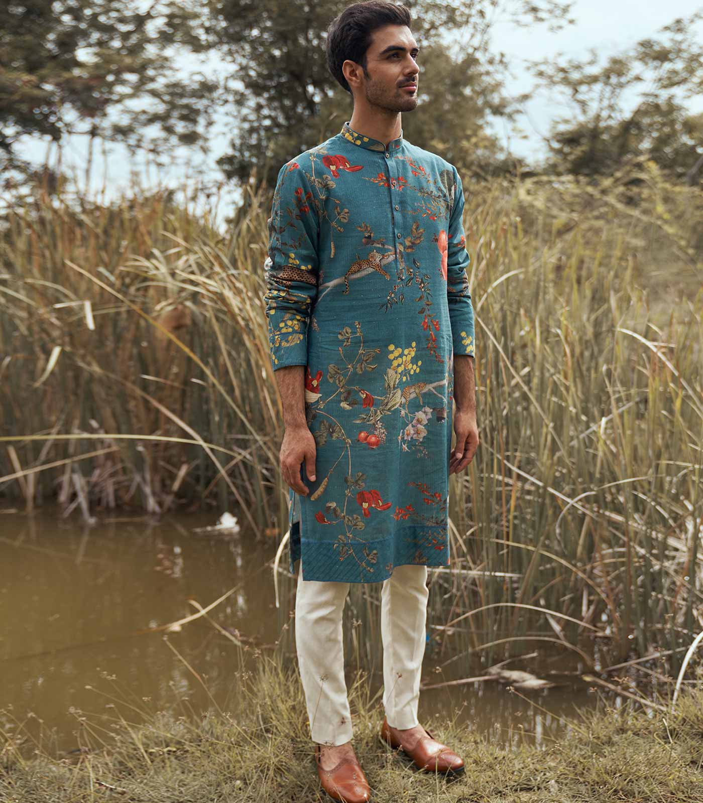 FLORAL PRINTED KURTA SET