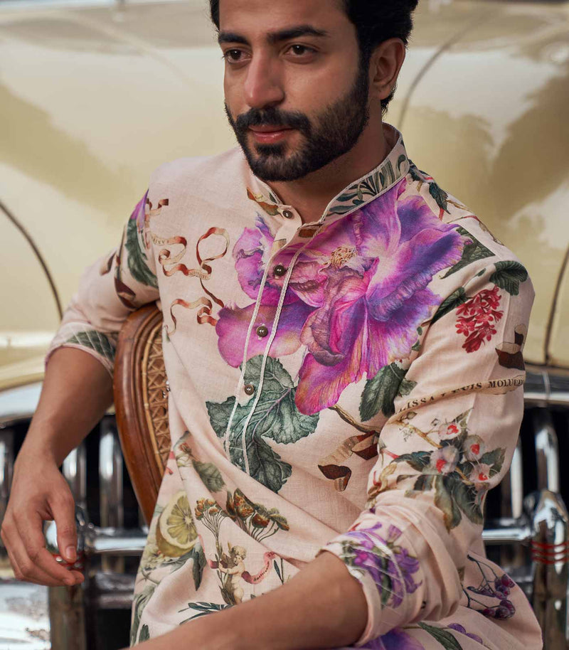 FLORAL PRINTED KURTA SET