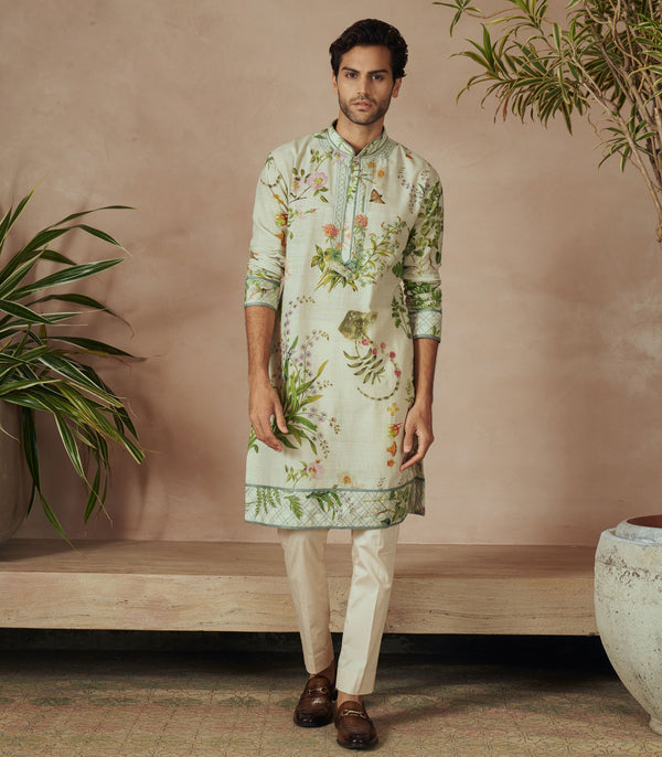 SEA GREEN KURTA SET