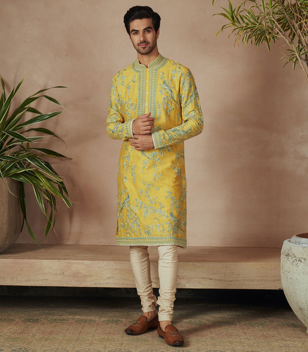 SUMMER YELLOW KURTA SET