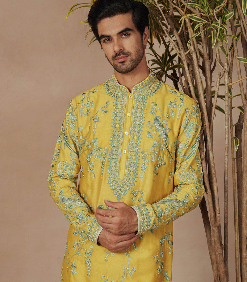 SUMMER YELLOW KURTA SET