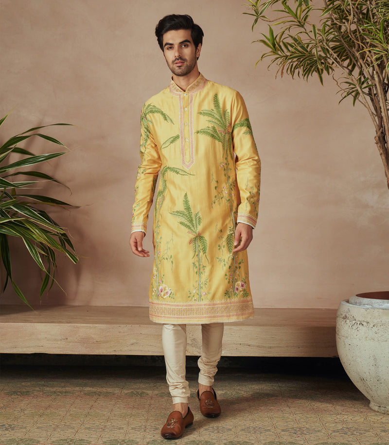 SUMMER YELLOW KURTA SET