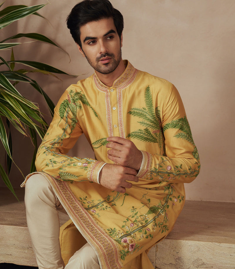 SUMMER YELLOW KURTA SET