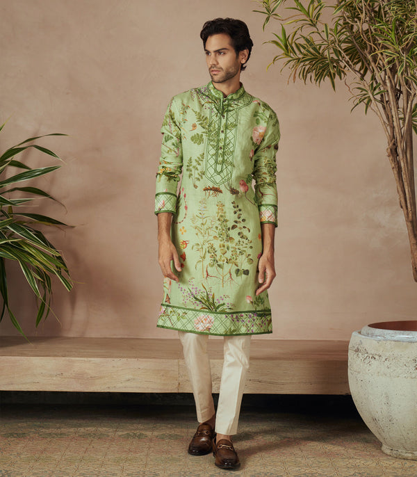 SEA GREEN KURTA SET