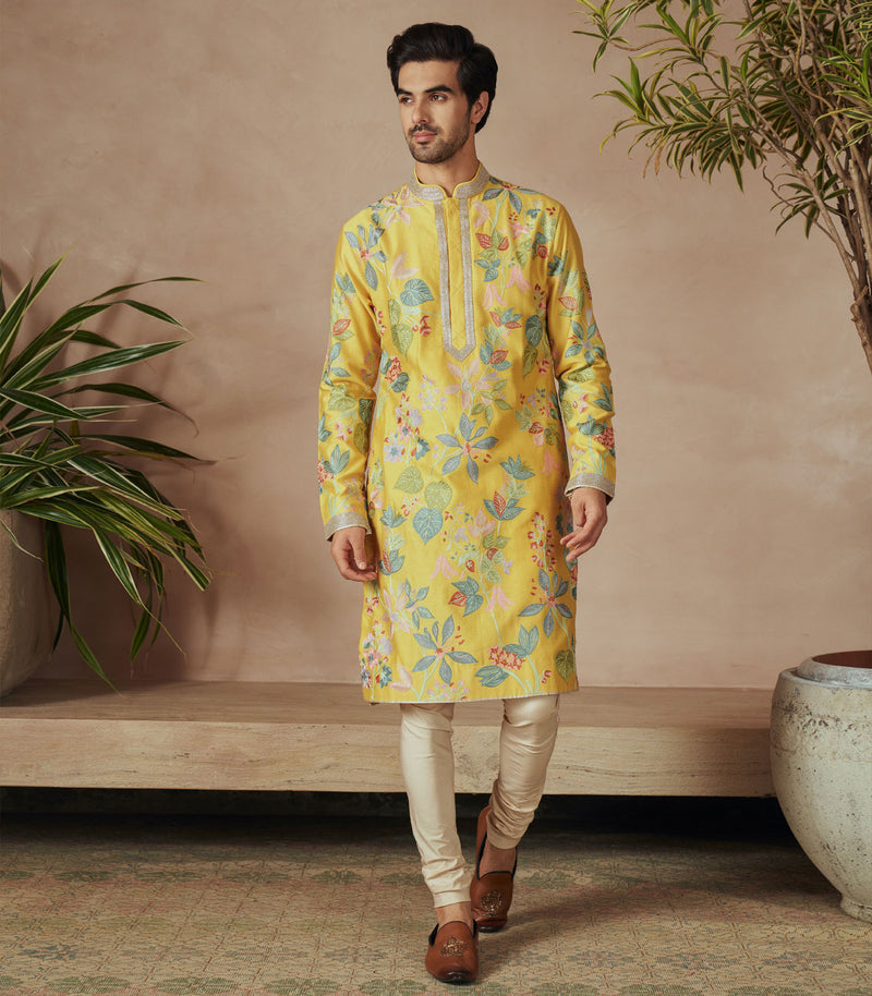 SUMMER YELLOW KURTA SET