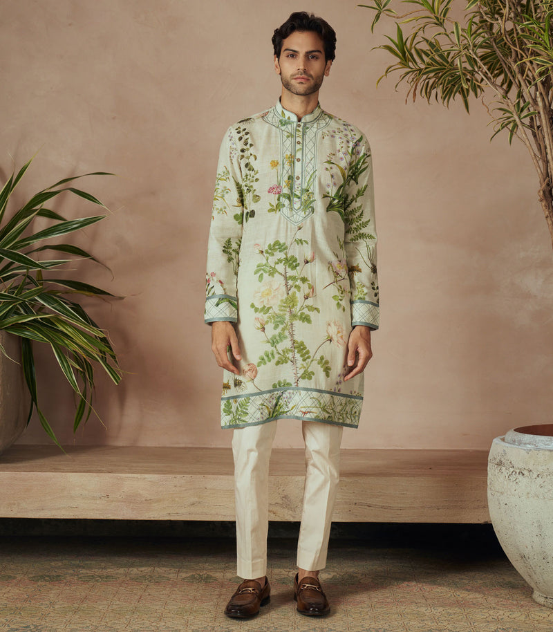 SEA GREEN KURTA SET