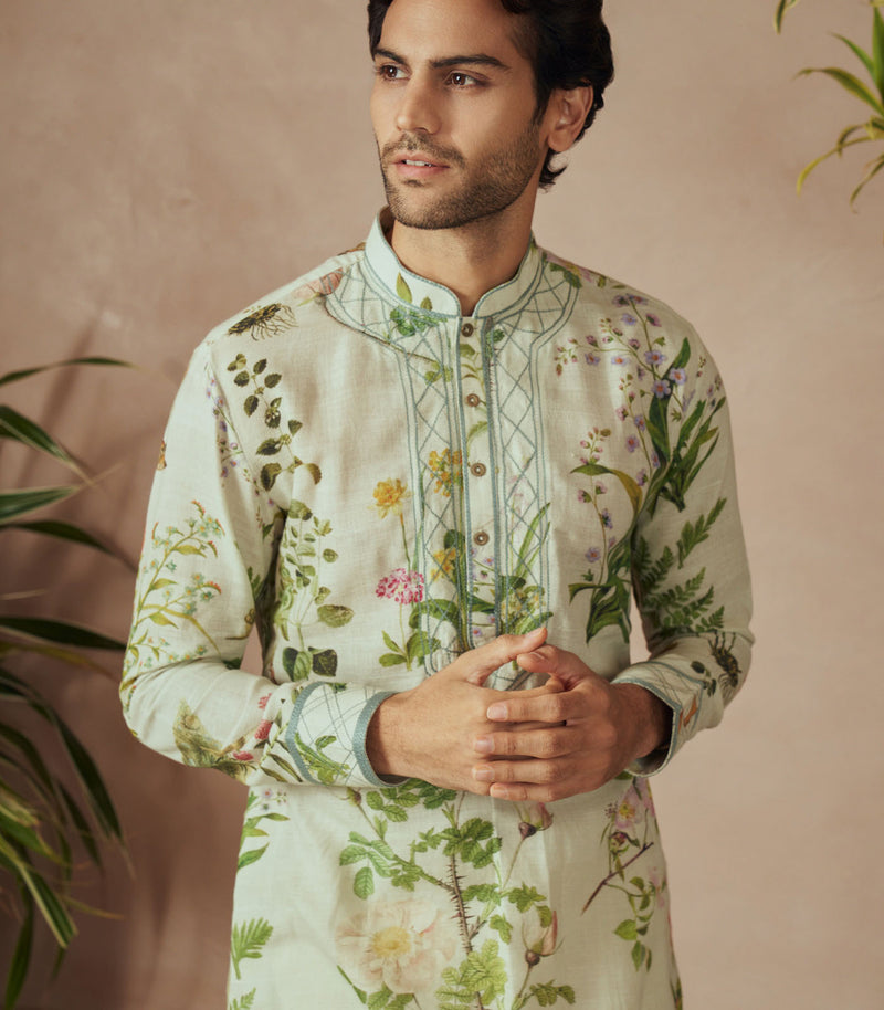 SEA GREEN KURTA SET