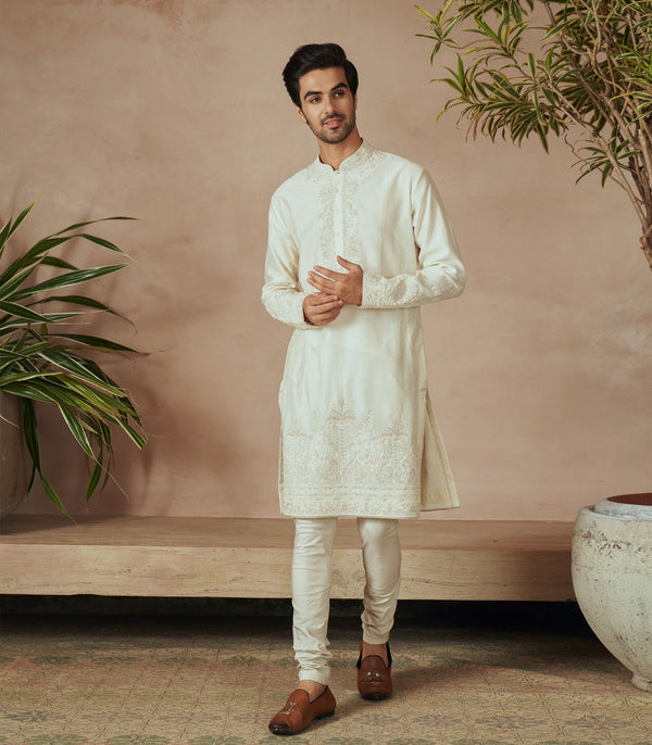 IVORY KURTA SET