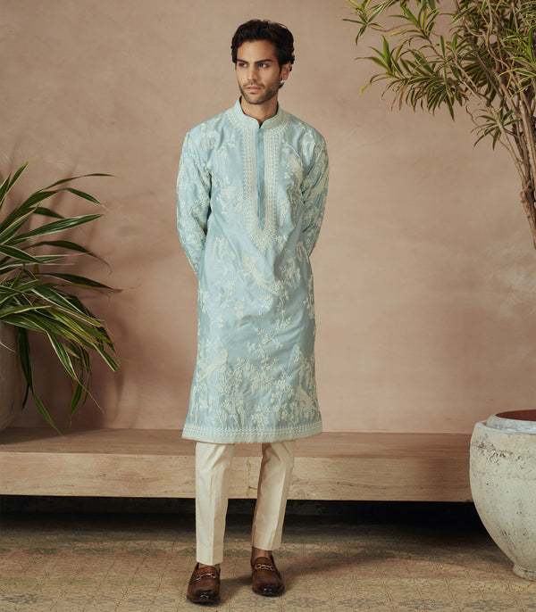 POWDER BLUE KURTA SET