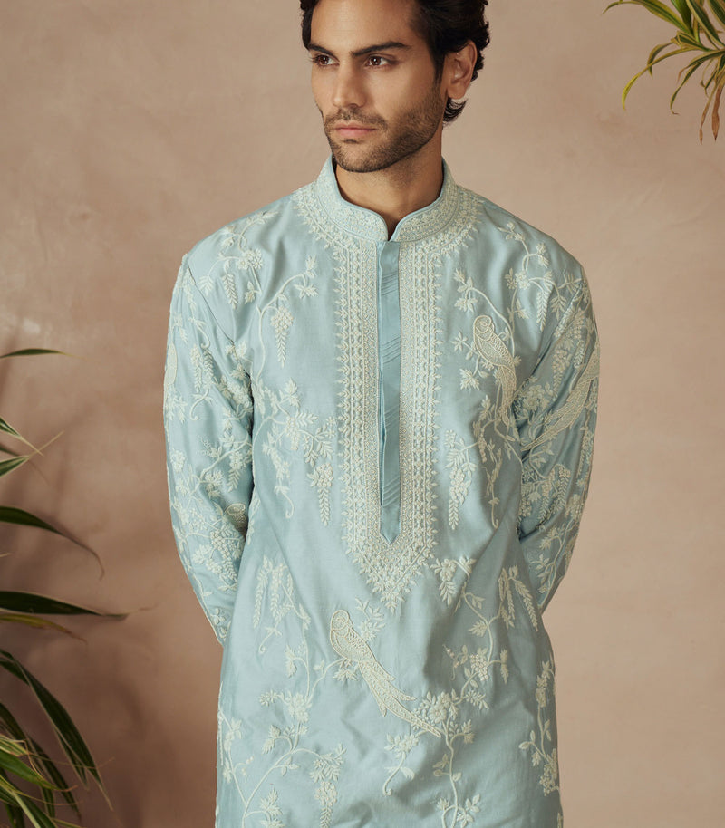 POWDER BLUE KURTA SET