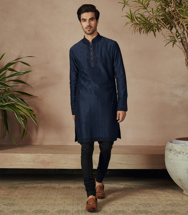 NAVY BLUE KURTA SET