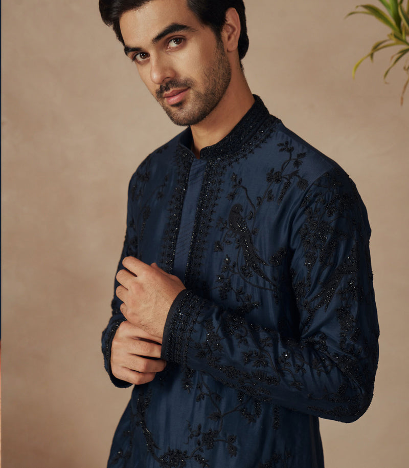 NAVY BLUE KURTA SET