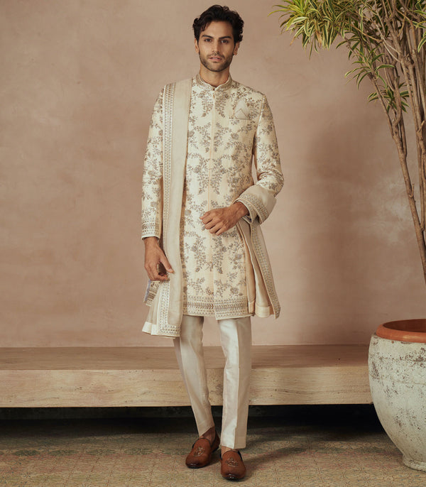 IVORY SHERWANI SET