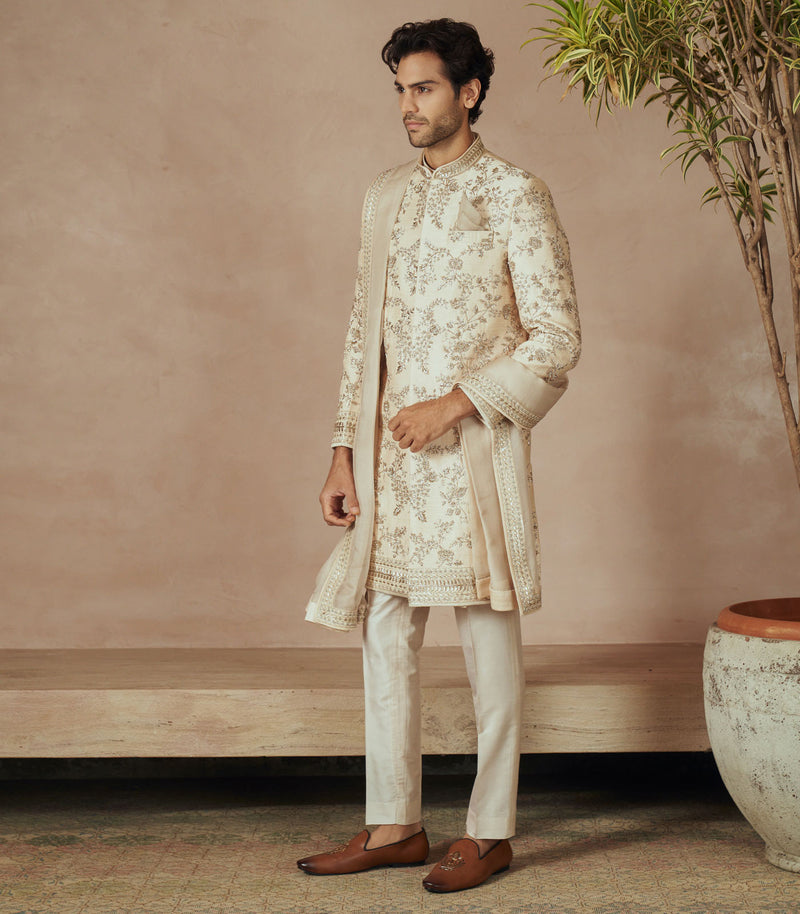 IVORY SHERWANI SET