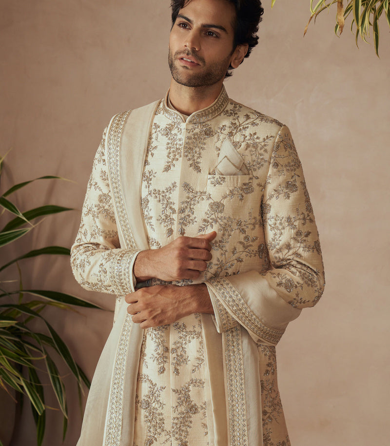 IVORY SHERWANI SET