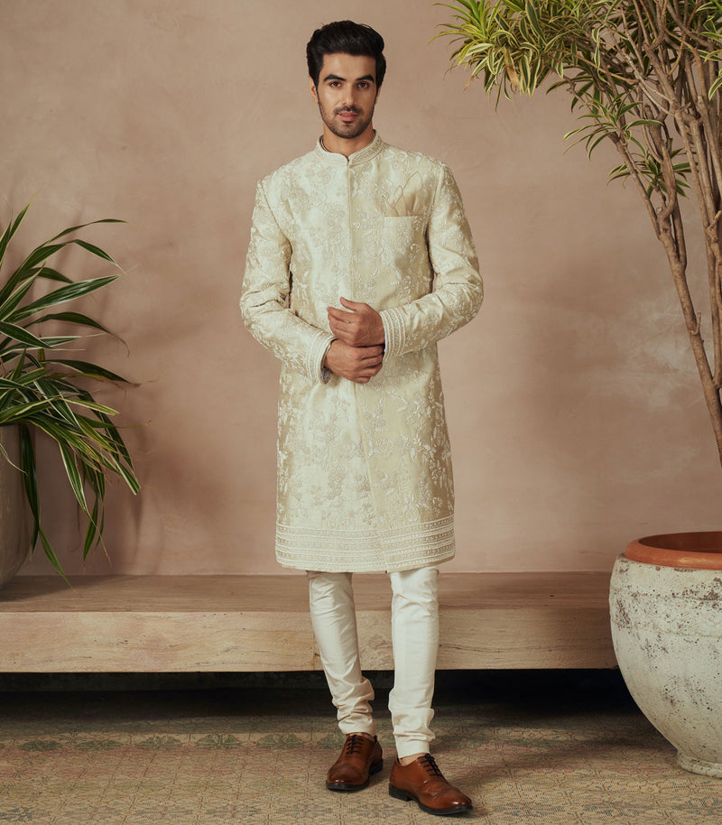 IVORY SHERWANI SET