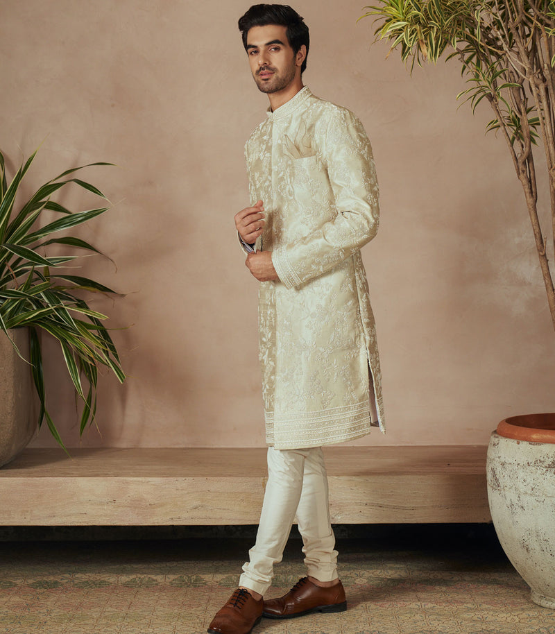 IVORY SHERWANI SET