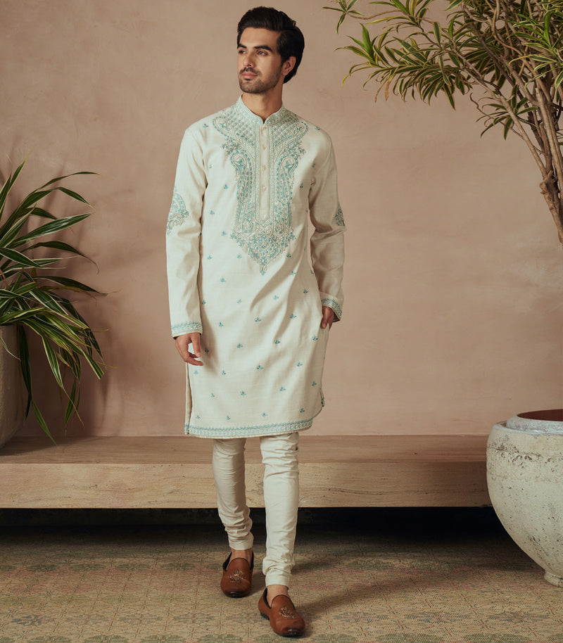 IVORY KURTA SET