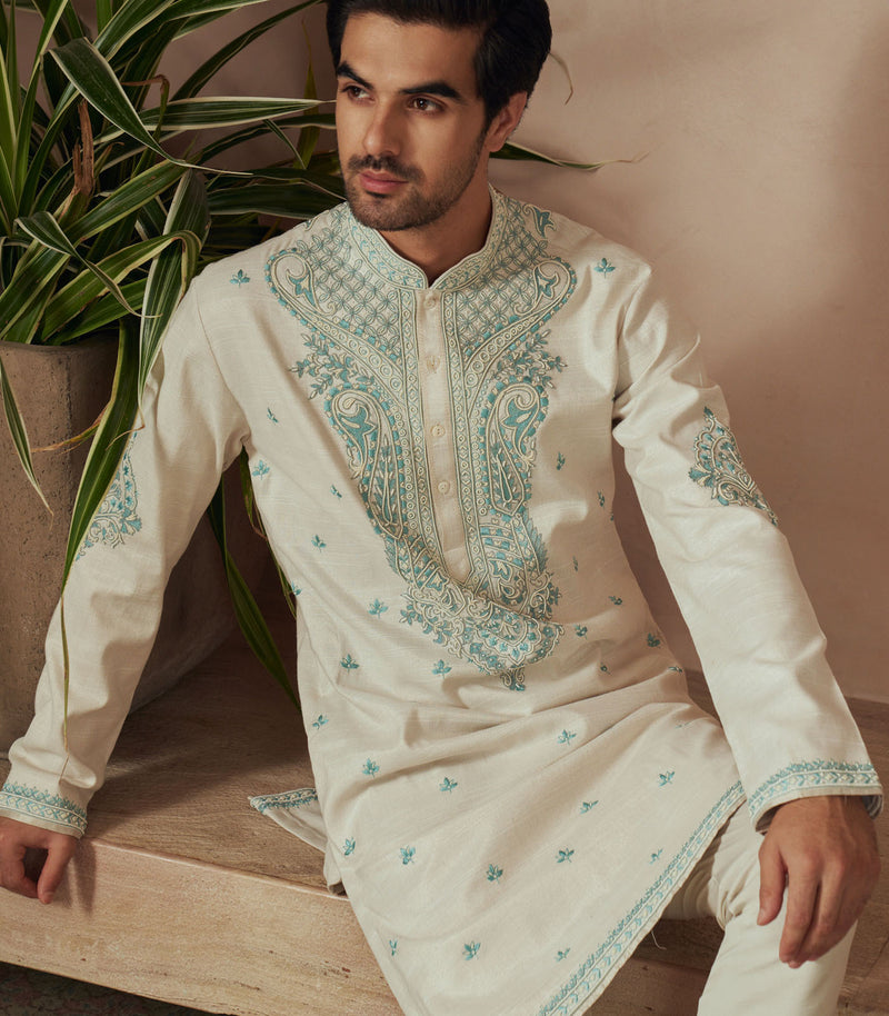 IVORY KURTA SET