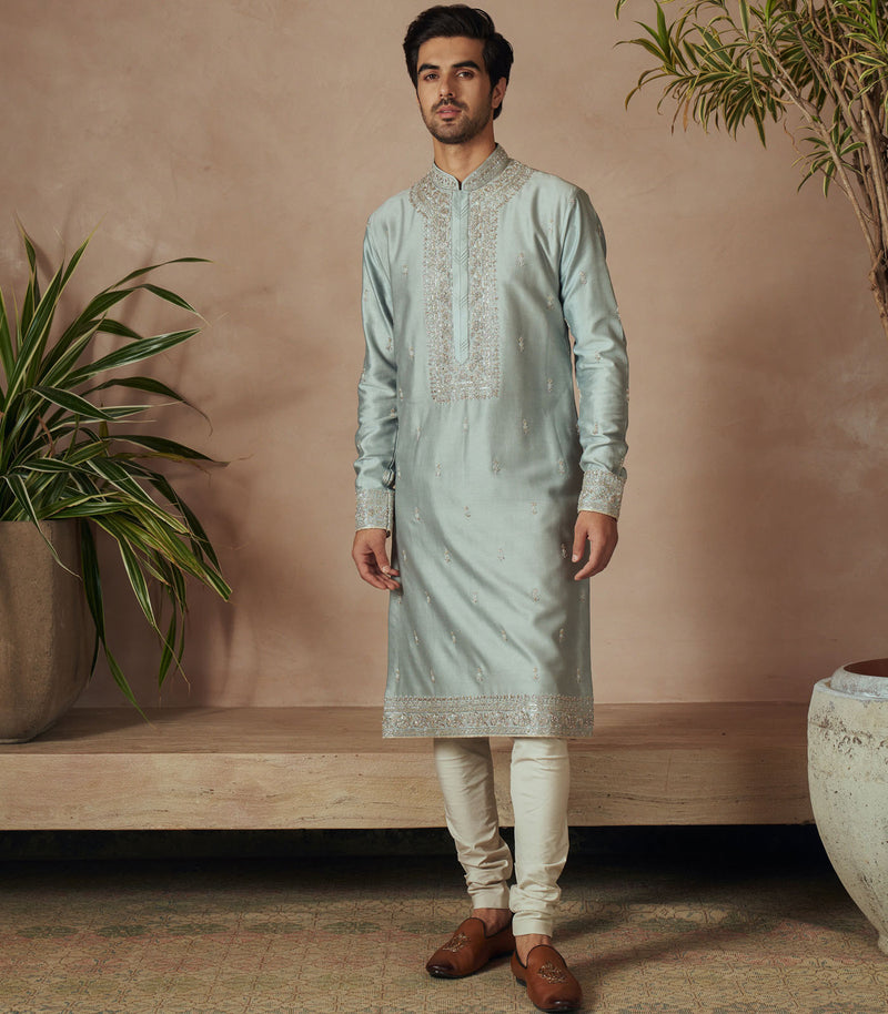 POWDER BLUE KURTA SET