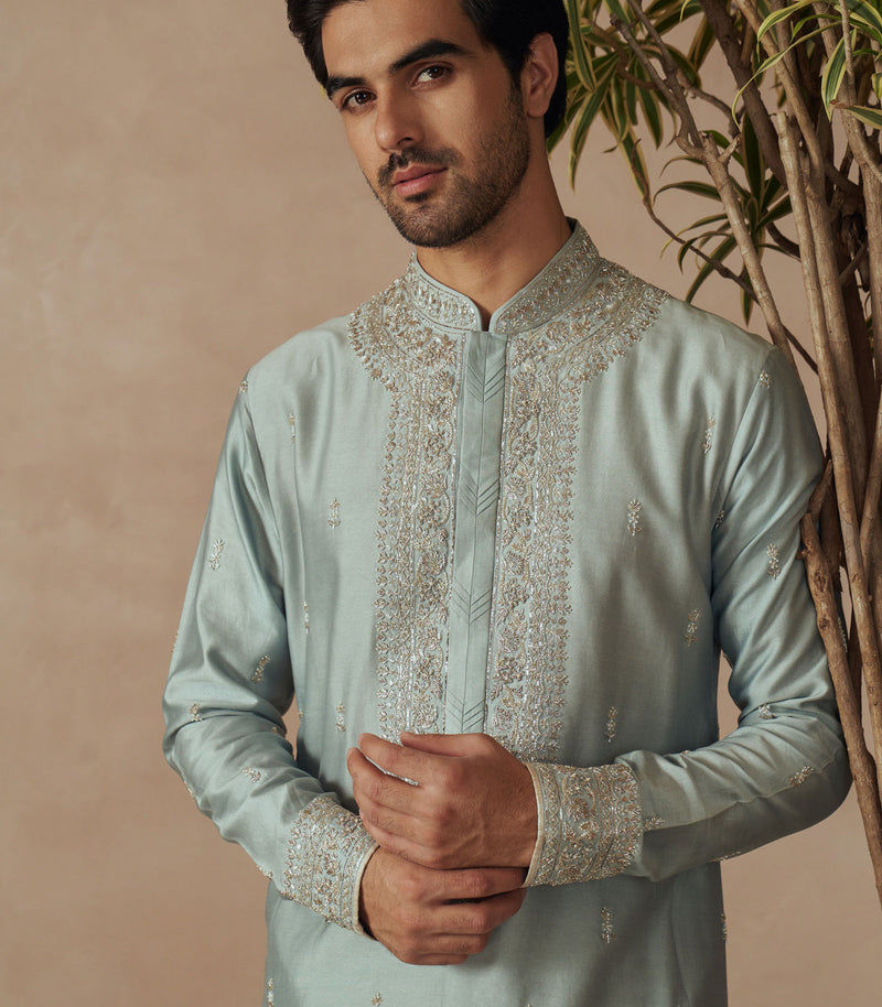 POWDER BLUE KURTA SET