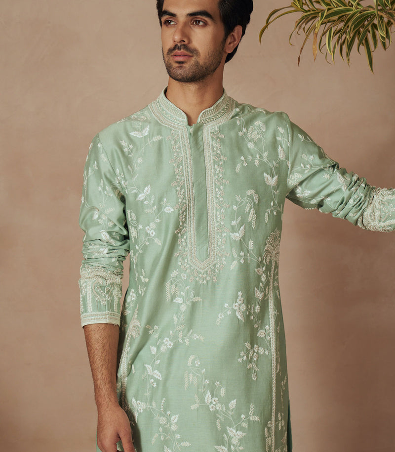 SEA BLUE KURTA SET