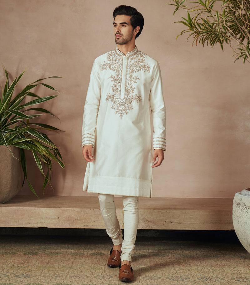 IVORY KURTA SET