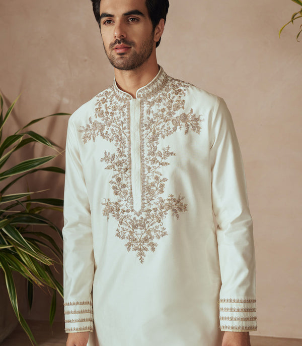 IVORY KURTA SET