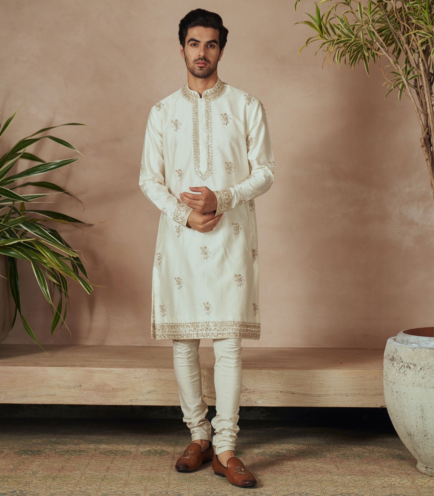 IVORY KURTA SET