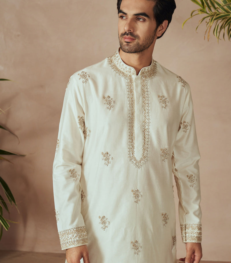 IVORY KURTA SET