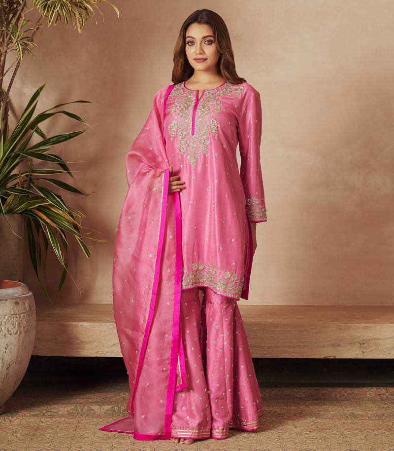 PINK SHARARA SET