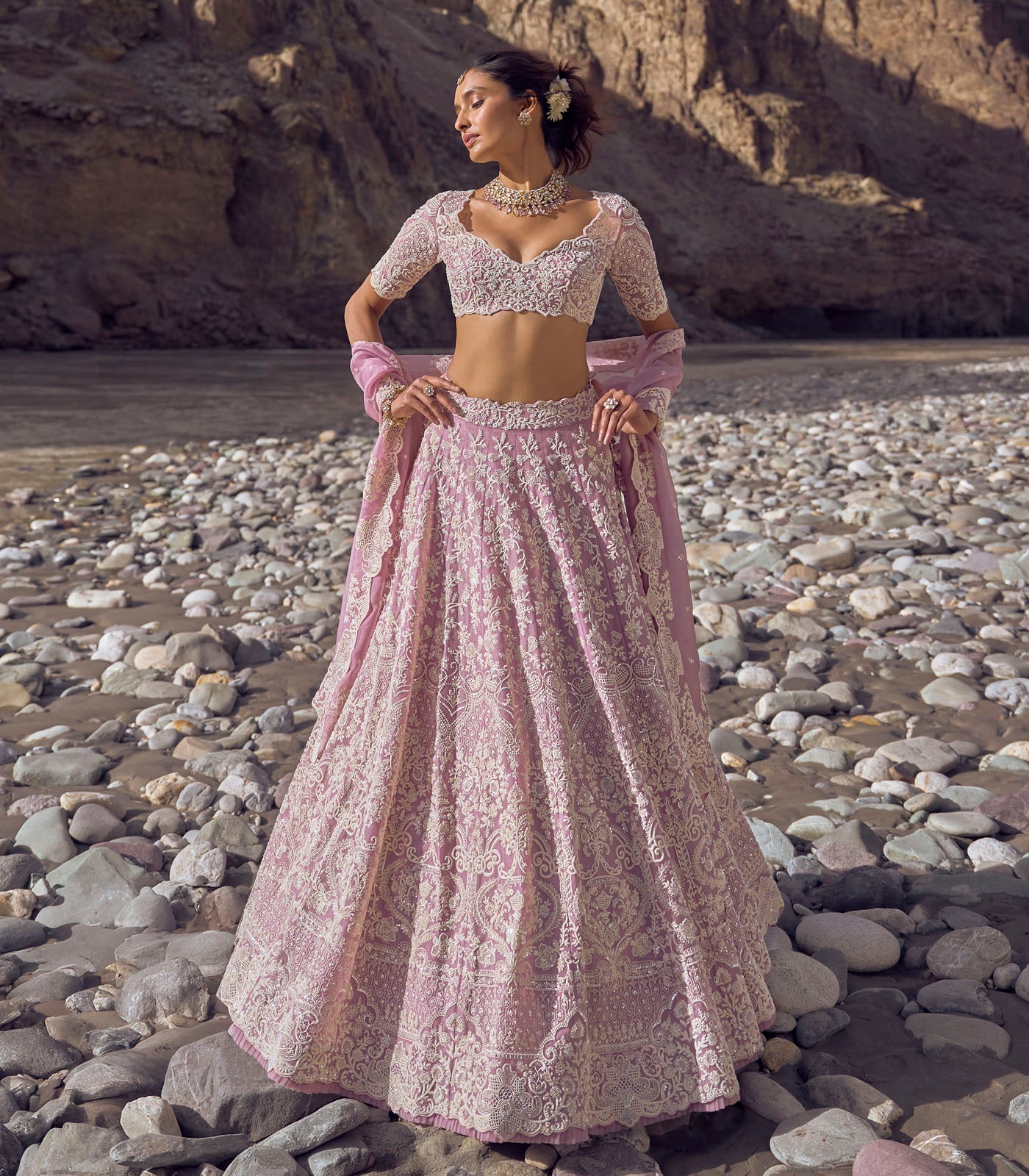Amethyst lehenga set