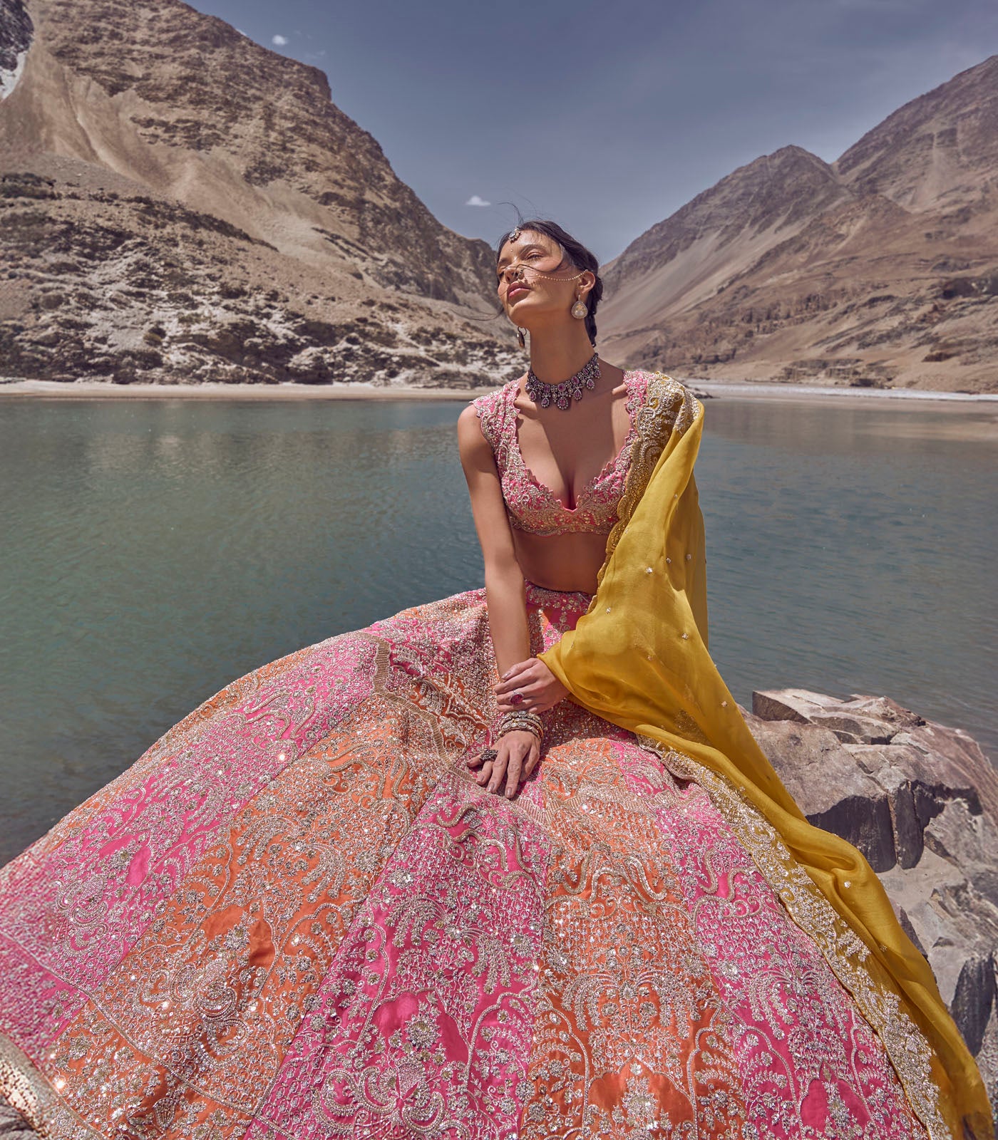Crystal lehenga set