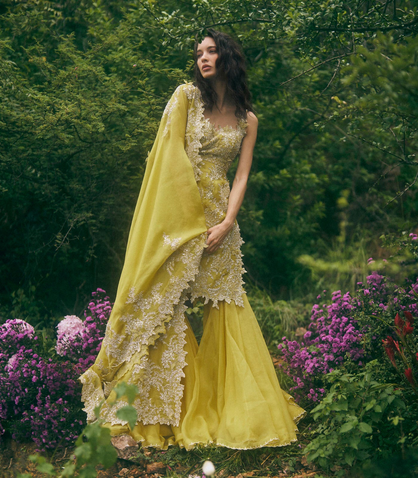 New Athena Zari 3D Sharara Set