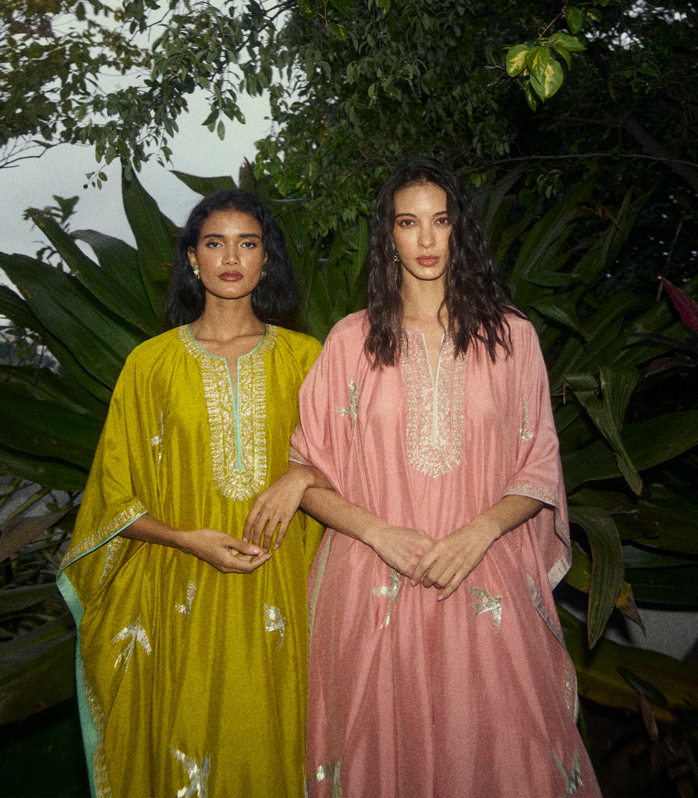 Bird Design Kaftan Set