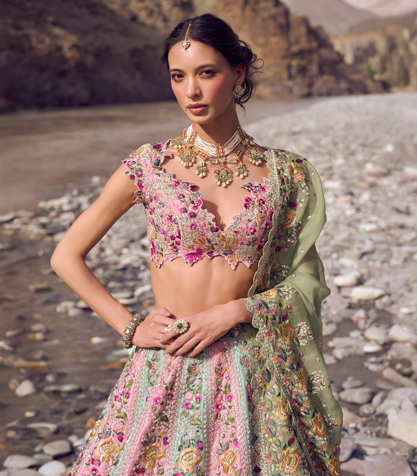 Gardenia lehenga set