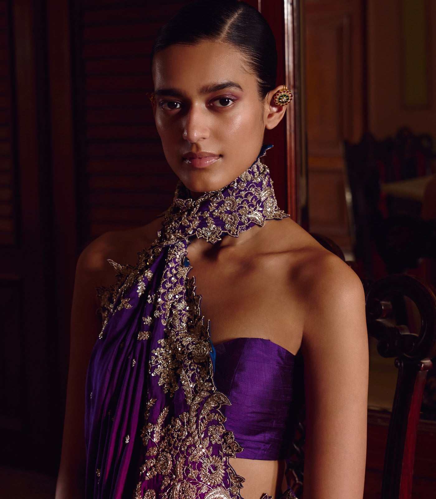 NEW ATHENA ZARDOZI SAREE SET