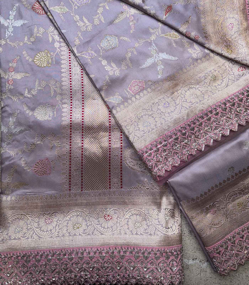 COPPER SILK BANARAS SAREE