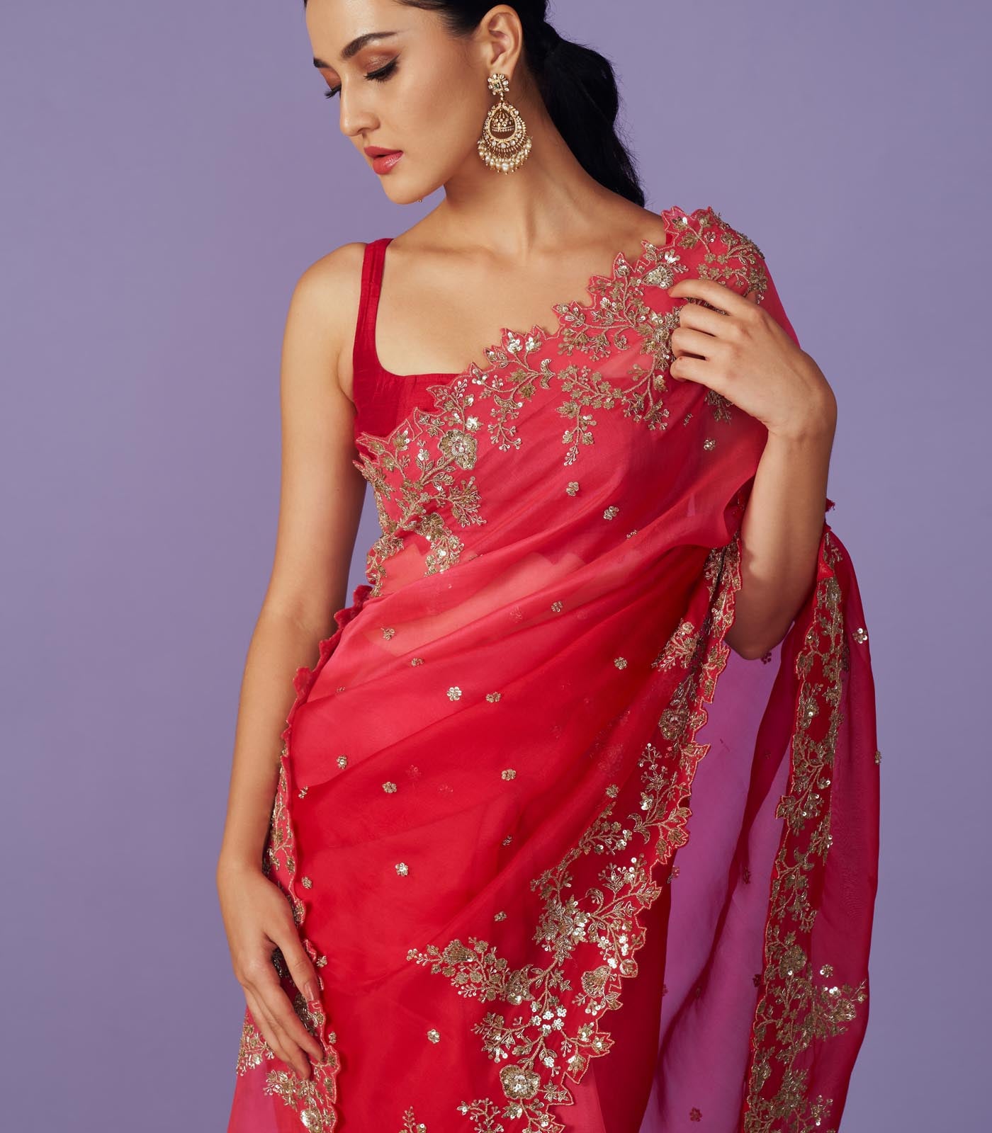 SEHAJ OMBRE SAREE SET