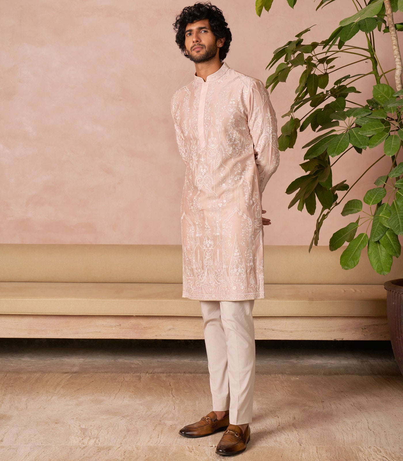 DUSTY ROSE KURTA SET