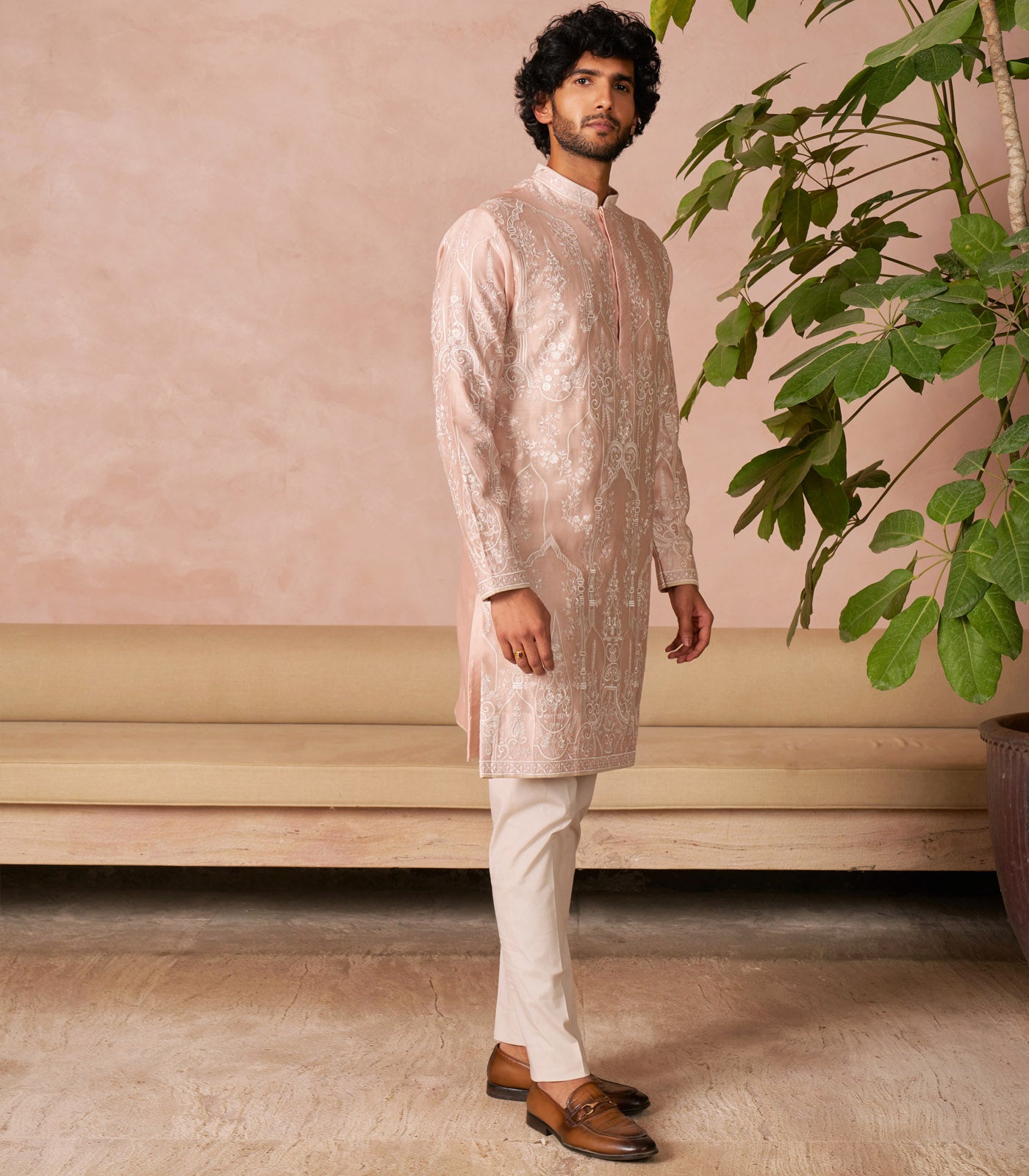 DUSTY ROSE KURTA SET
