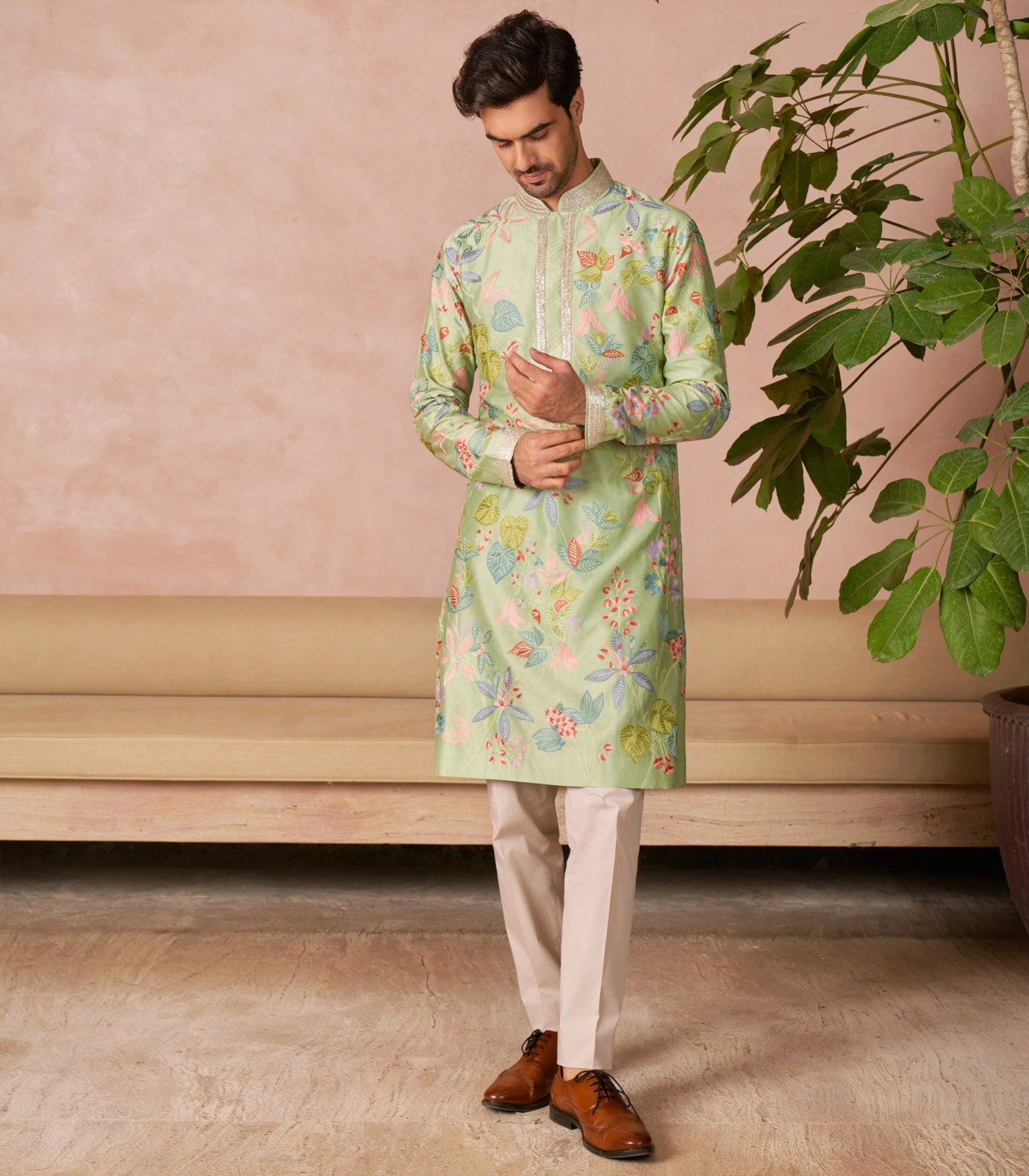 MINT GREEN KURTA SET