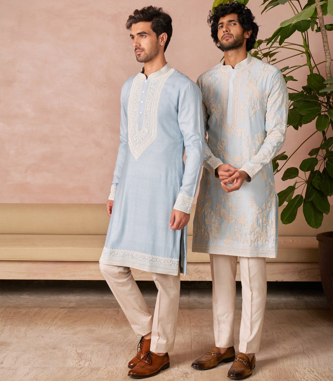 POWDER BLUE KURTA SET