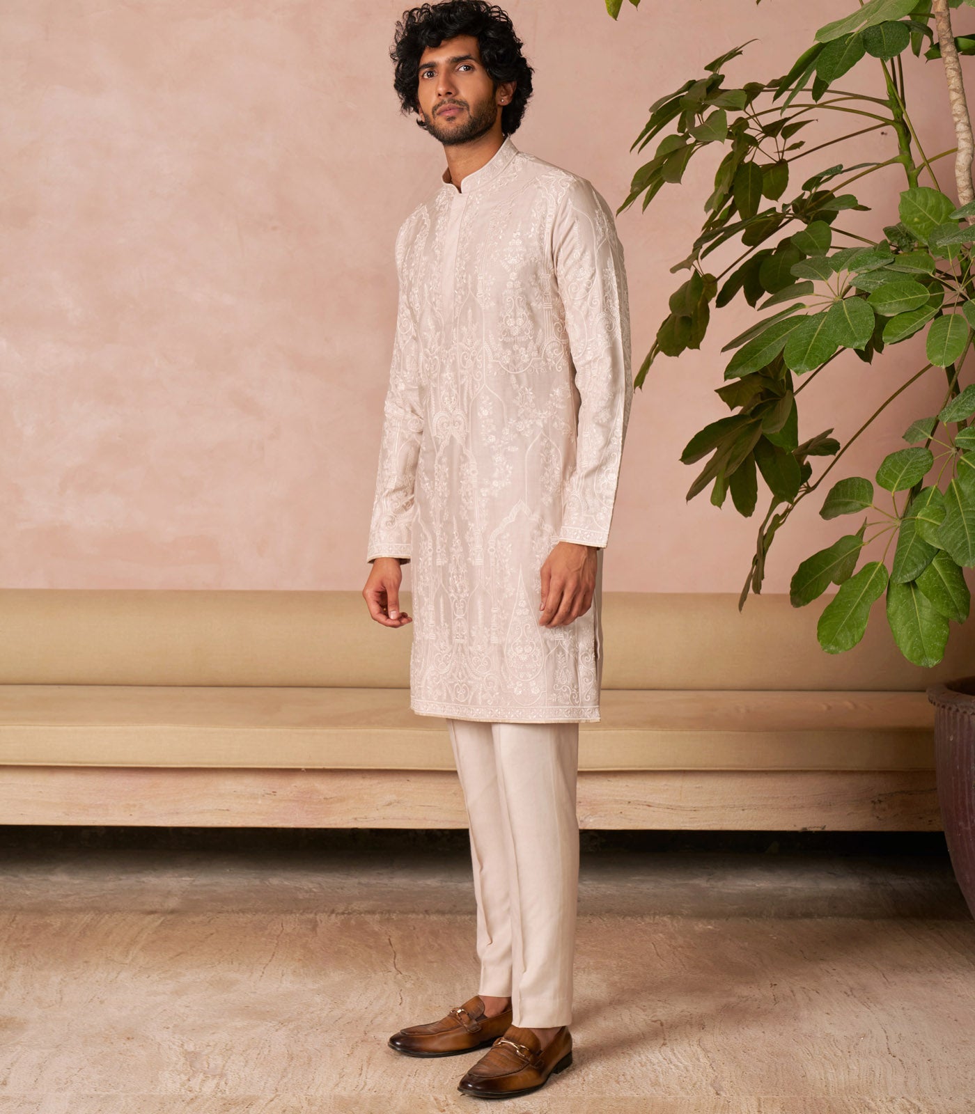 IVORY KURTA SET