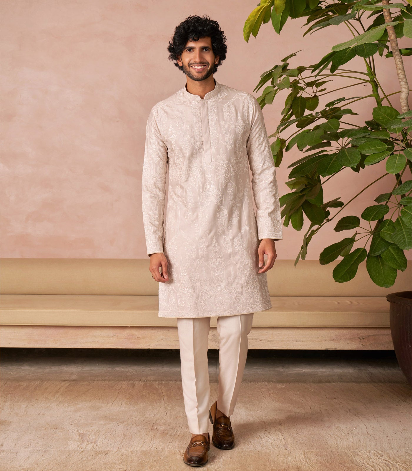 IVORY KURTA SET