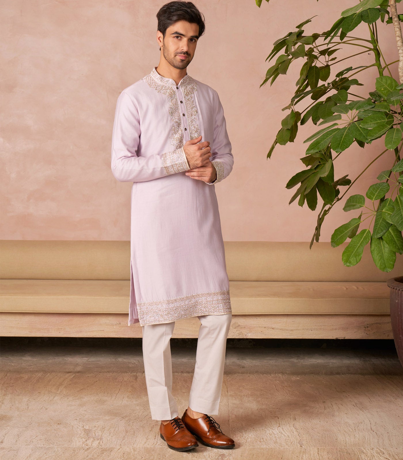 LILAC KURTA SET