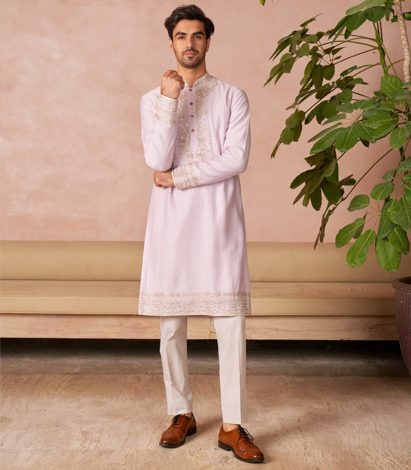 LILAC KURTA SET